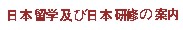 日本留学及び日本研修の案?></a></TD></tr><tr><TD valign=